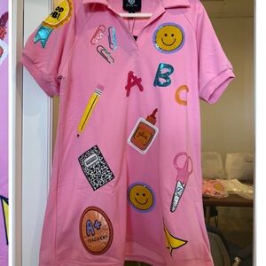 Brianna Cannon Pink Stickers Dress